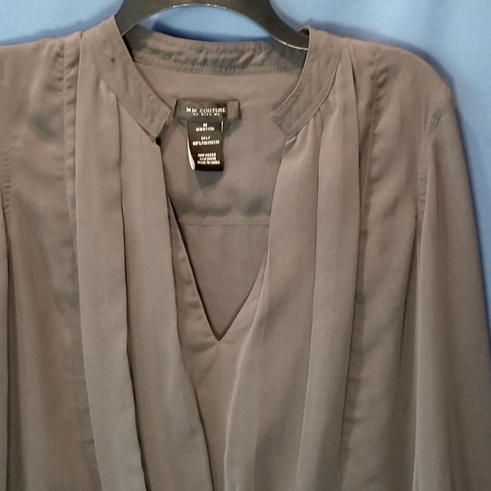 M M COUTURE Sheer Relaxed Fit Blouse - Picture 3 of 10